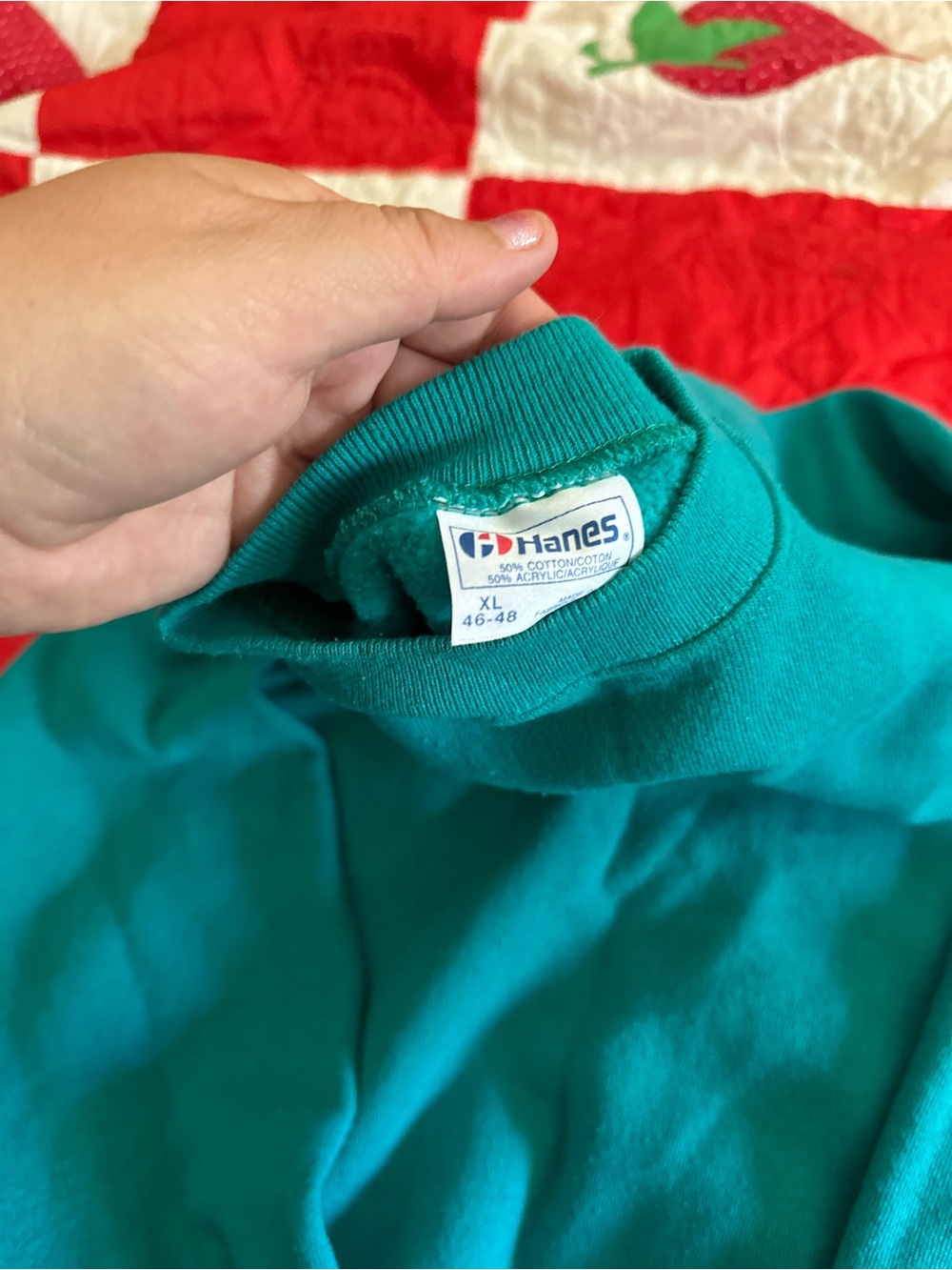 Hanes Teal Crewneck Shirt